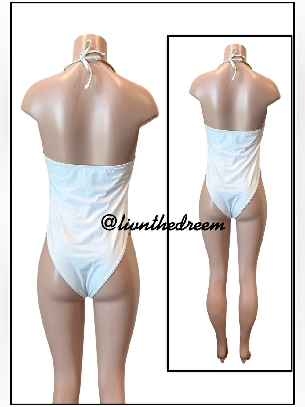 Beach Bunny Jill Collar One Piece swimsuit SZ L